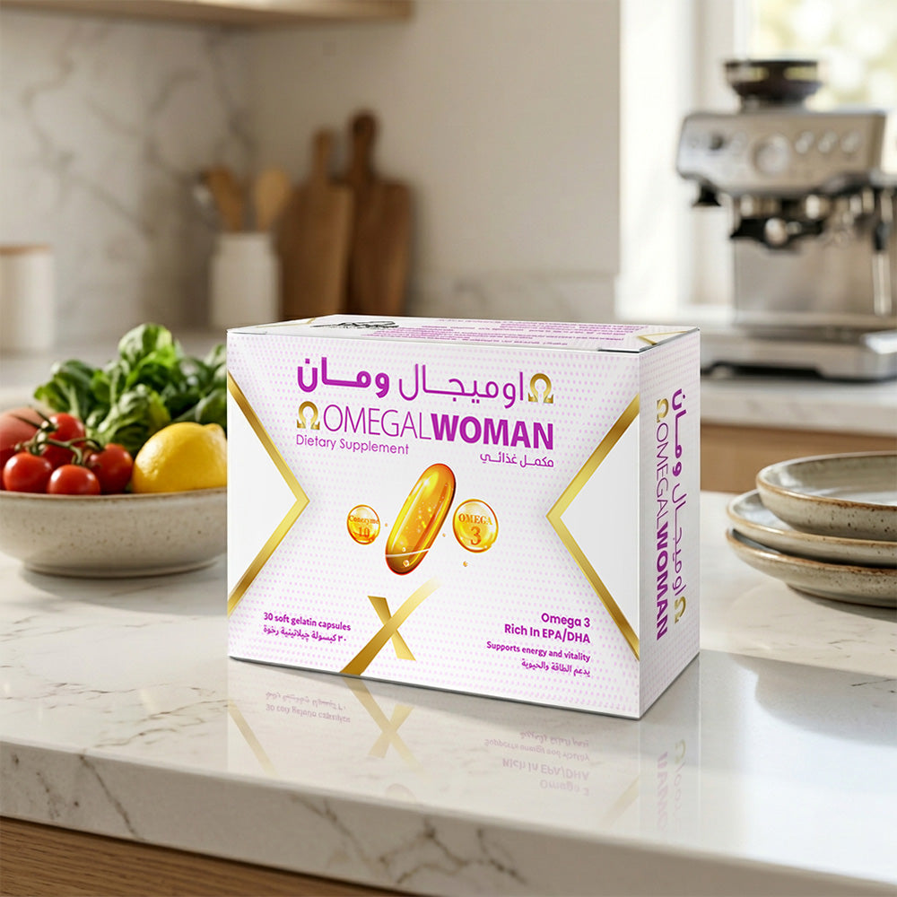 Omegal Woman - Omega 3 (60% Purified) with CoQ10 | 30 Capsules