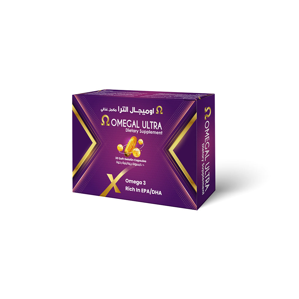 Omegal Ultra - Ultra-Purified DHA (60%) for Focus & Memory | 30 Capsules