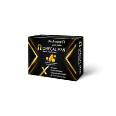 Omegal Man - Omega 3 (80% Purified) with CoQ10, Zinc & Selenium | 30 Capsules